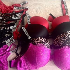 Victoria's Secret Women's Sparkle Strap Rhinestone Pink, Black, Red, Leopard
